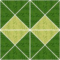 Contoured outline leaves mosaic seamless pattern. Palm leaf tile. Botanical foliage endless wallpaper. vector