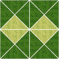 Contoured outline leaves mosaic seamless pattern. Palm leaf tile. Botanical foliage endless wallpaper. vector