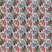 Seamless pattern in the form of a mosaic in retro style. Decorative abstract vintage ornament. vector