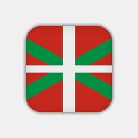 Basque Country flag, autonomous community of Spain. Vector illustration.