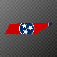 bandera del estado de tennesse. ilustración vectorial vector