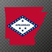 Arkansas state flag. Vector illustration.