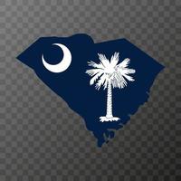 South Carolina state flag. Vector illustration.