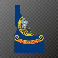 Idaho state flag. Vector illustration.