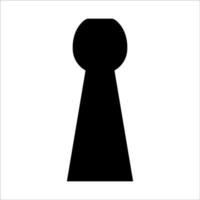 Black vector illustration of modern ceramic vase. Single element in trendy boho style isolated on white background