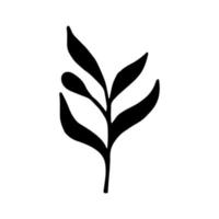 Vector abstract plant single element for decoration and design