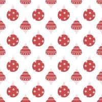 christmas pattern with decorations vector