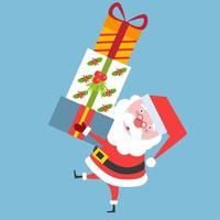 flat Santa Claus character vector