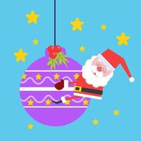 flat Santa Claus character vector