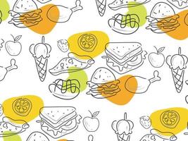 handrawn pattern design vector