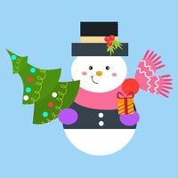 christmast theme flat design vector