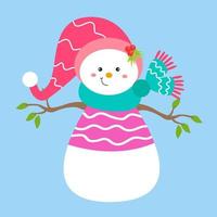 christmast theme flat design vector