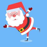 flat Santa Claus character vector