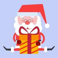 flat Santa Claus character vector