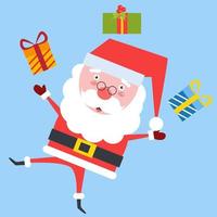 flat Santa Claus character vector