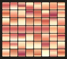 Gradient color Collections, red, pink color swatches, and pastel Set of gradient colors mode and modern creative design in vector and illustration