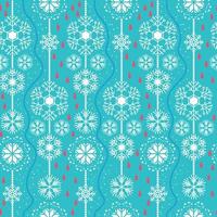 Seamless Pattern Snowflake Background vector