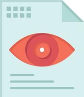 File Text Eye Computing  Flat Color Icon Vector icon banner Template