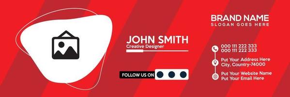 New Modern Email Signature and Header Design vector