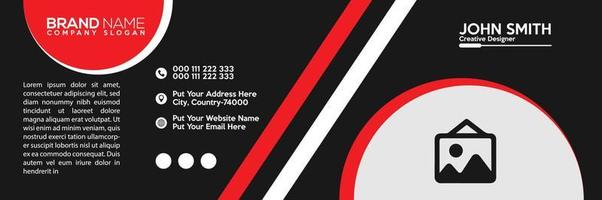 New Modern Email Signature and Header Design vector