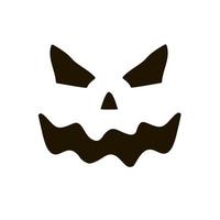 Halloween is isolated with a terrible pumpkin in a cartoon style on a white background. Illustration on Halloween Celebration for your projects. vector