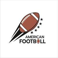 American football logo vector illustration