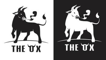 Elegant of the Ox logo vector illustration