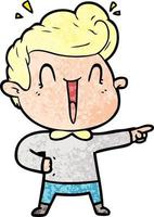 Vector man character in cartoon style