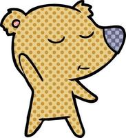 Vector bear character in cartoon style