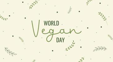 World Vegetarian Day banner for social media, postcards, greeting cards, websites. vector