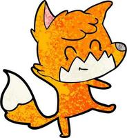 Vector fox character in cartoon style