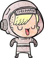 Vector astronaut character in cartoon style