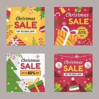 Christmas Sale Social Media Post vector