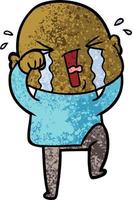 Vector man character in cartoon style