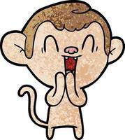 Vector monkey character in cartoon style