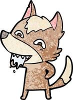 Vector fox character in cartoon style