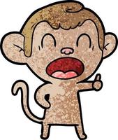 Vector monkey character in cartoon style