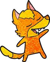 Vector fox character in cartoon style