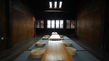 Wuyuan County, Jiangxi Province, China, 2022 - The old wooden house interior view built several hundreds years ago photo