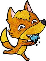 Vector fox character in cartoon style