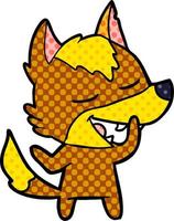 Vector fox character in cartoon style