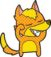 Vector fox character in cartoon style