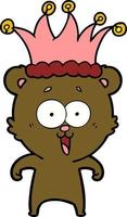 Vector bear character in cartoon style