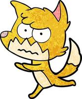 Vector fox character in cartoon style