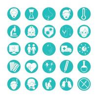 virus covid 19 pandemic respiratory illness icons set line style vector