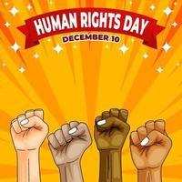 Human Rights Day Background vector