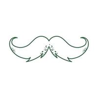 mustache culture traditional cinco de mayo mexican celebration line style icon vector