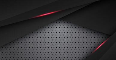 resumen luz rojo negro espacio marco diseño diseño tecnología triángulo concepto gris textura fondo. eps10 vector