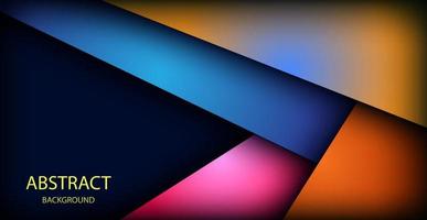 abstract colorful overlap layers on dark space for background design. eps10 vector