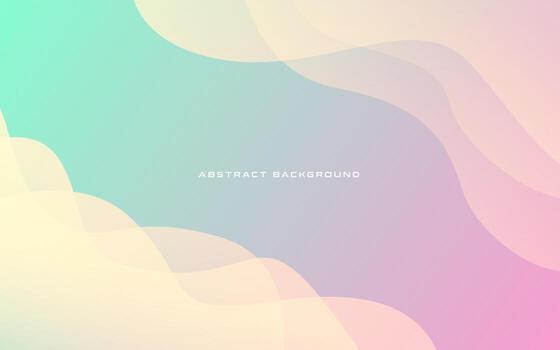 fondo abstracto líquido de color degradado suave verde rosa moderno y composición de forma fluida vector